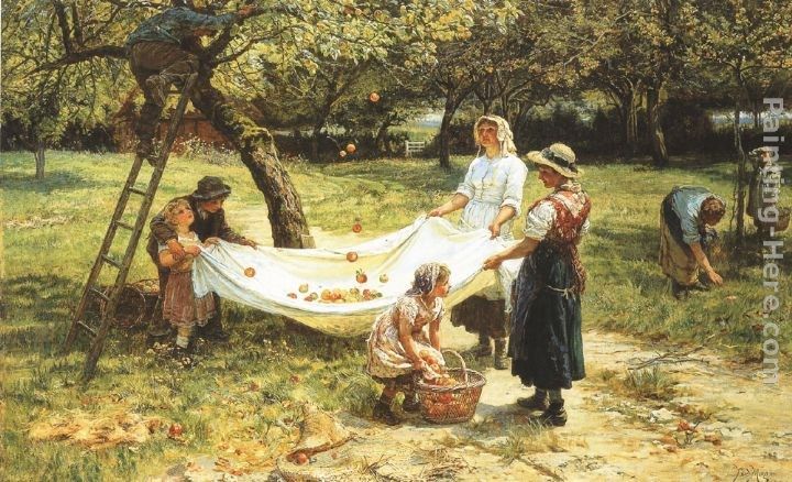Frederick Morgan An Apple-gathering